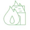 Icona resistenza al fuoco