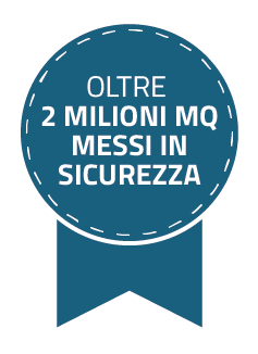 Oltre 2 mln mq messi in sicurezza