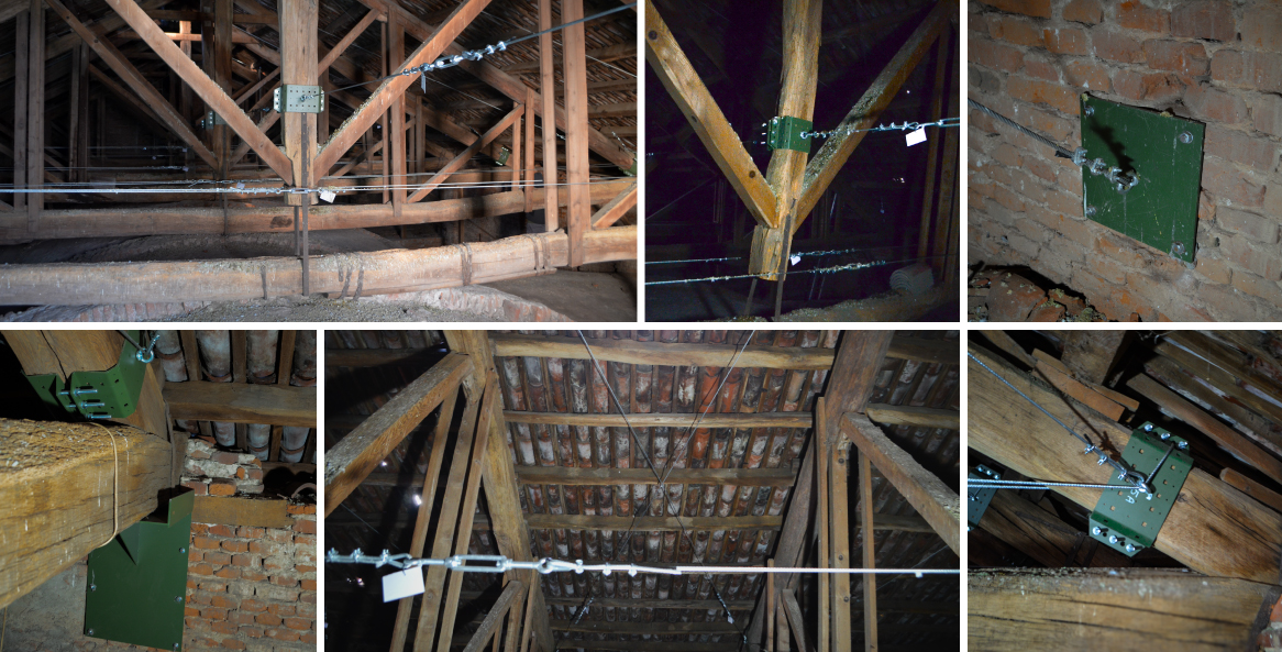 Intervento di consolidamento capriate nella Chiesa di Santo Stefano a Robbio